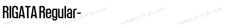 RIGATA Regular字体转换 RIGATA Regular字体转换
